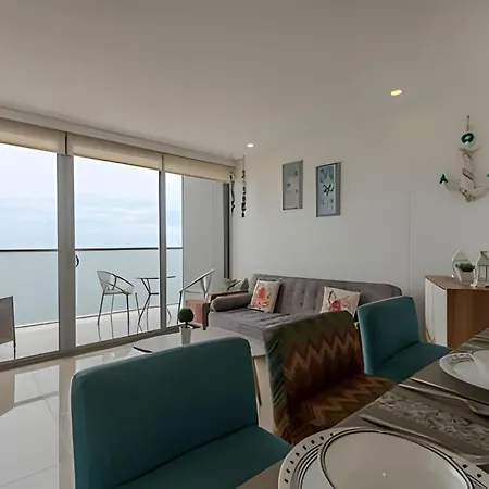Espectacular Vista Al Mar En Morros Piso 19 Apartamento Cartagena